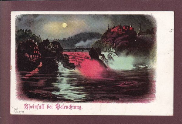 RHEINFALL bei Beleuchtung - 1905 // Eckbug //