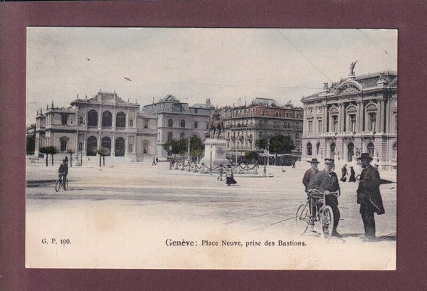 GENEVE - Place Neuve - Facteur 1905