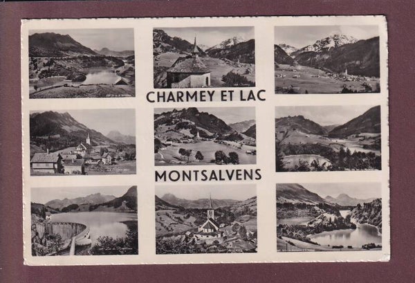 CHARMEY et Lac de MONTSALVENS - 9 images - 1945 Feldpost