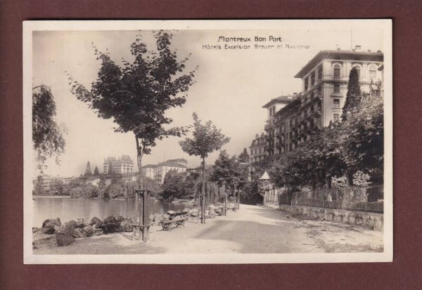 MONTREUX - Quai - Les Hôtels - 1928