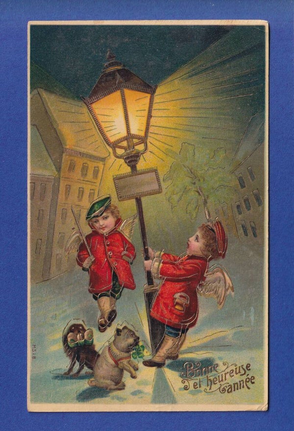 NOUVEL AN - Enfants-Anges - 1910