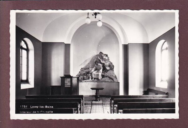 LAVEY-LES-BAINS - Intérieur de la Chapelle - 1960
