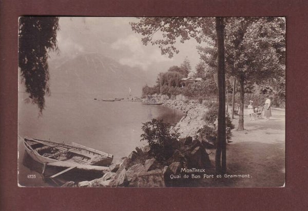 MONTREUX - Quai et Grammont - 1921