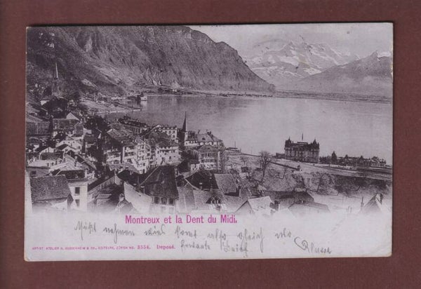 MONTREUX - Dents du Midi - 1901