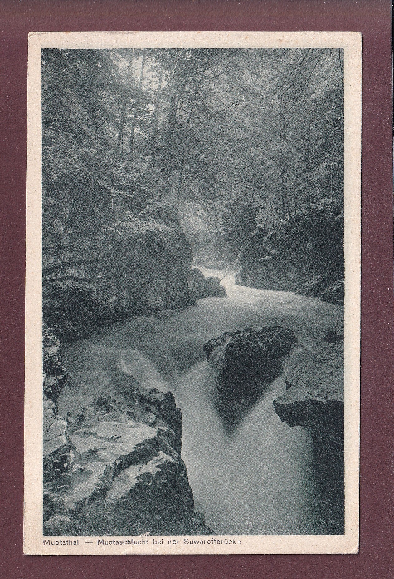 MUOTATHAL - Muotaschlucht bei Suwaroffbrücke - 1955