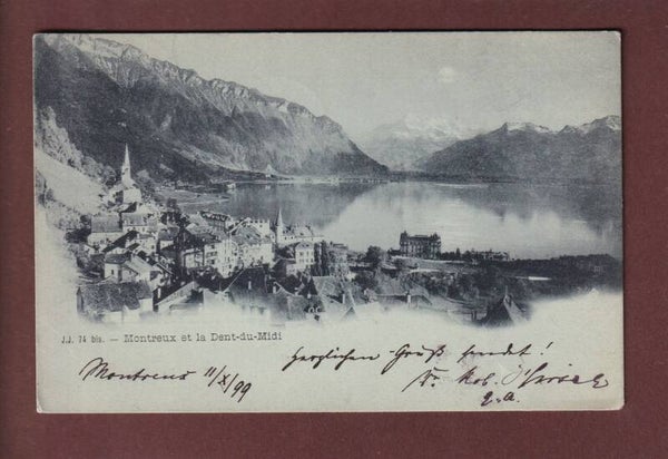 MONTREUX - Dents du Midi - Clair de lune - 1899