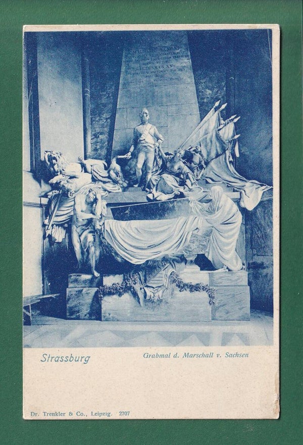 STRASSBURG - Grabmal d. Marschallv. Sachsen // dos blessé //