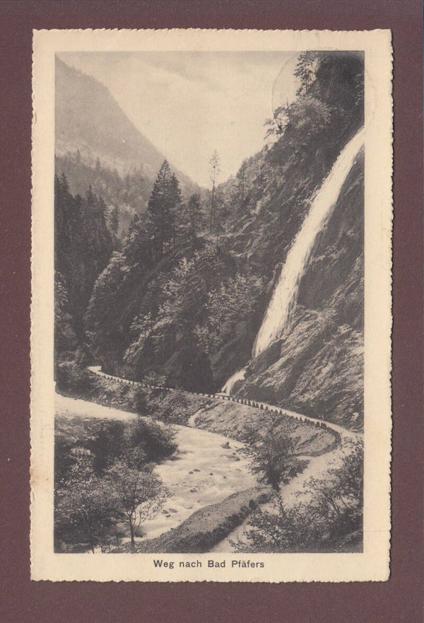 Weg nach BAD PFÄFERS - 1912