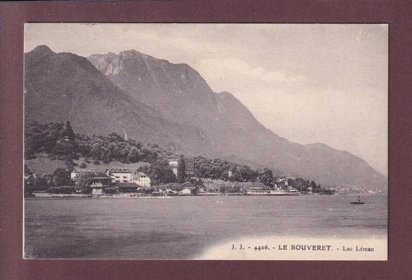 LE BOUVERET depuis le Lac - Bateau CGN - 1929