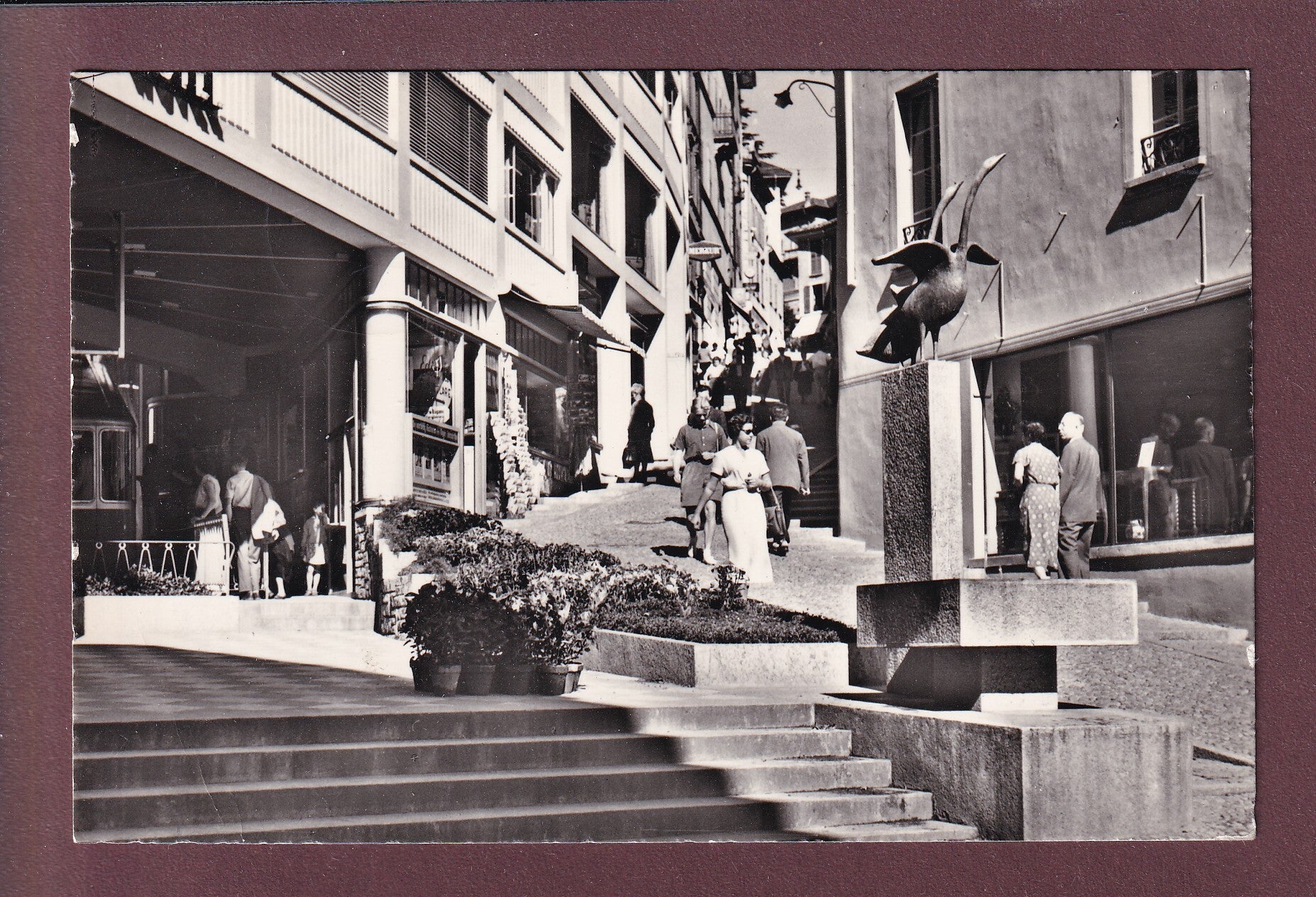 LUGANO - Via Cattedrale - 1959