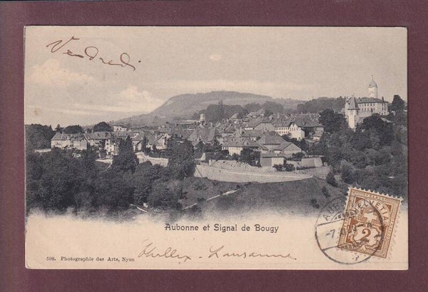 AUBONNE - Signal de Bougy - 1902 // pli d'angle //