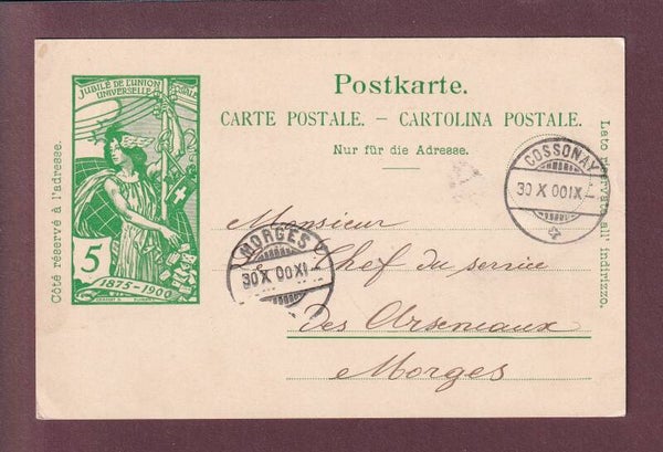 Carte préaffranchie UPU - 1900