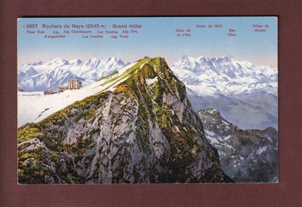 Sommet des ROCHERS DE NAYE - Hôtel