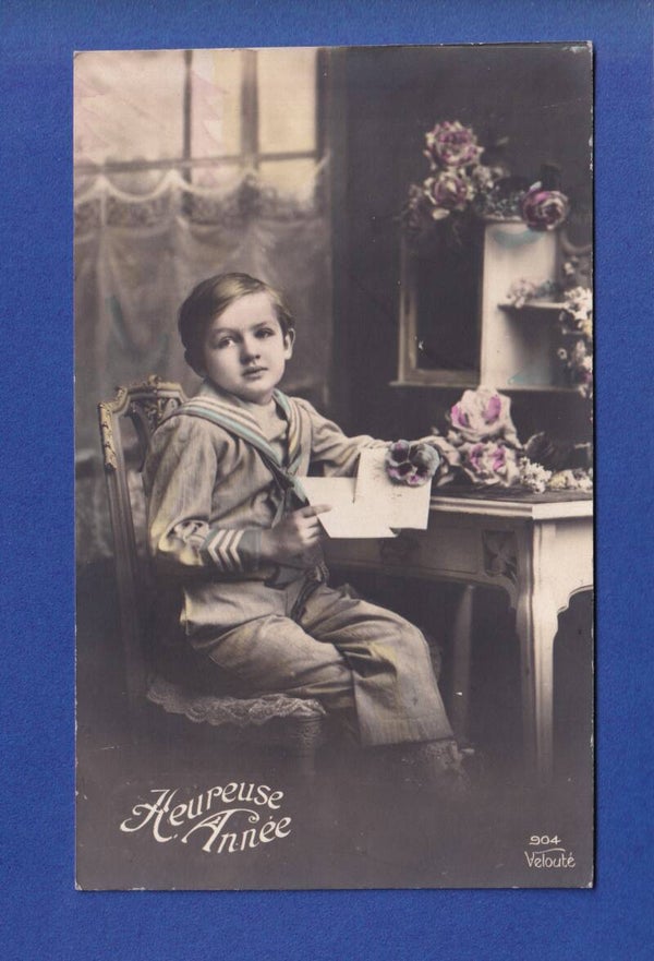 NOUVEL AN - Enfant - Fleurs - 1912