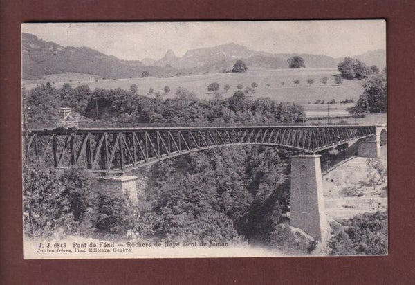 Pont de FENIL sur Vevey - 1908