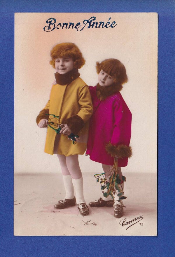 NOUVEL AN - Enfants - Gui - 1928