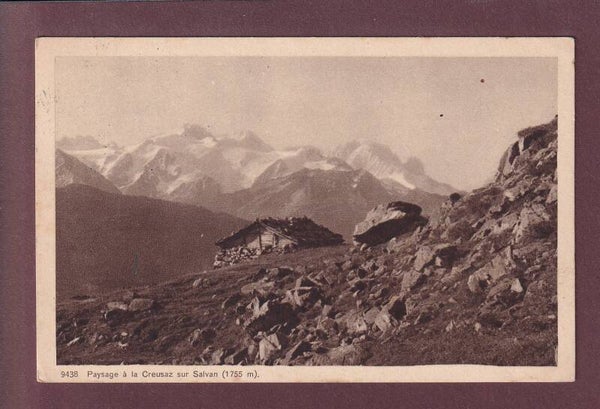 LA CREUSAZ sur Salvan - 1921 obl. Restaurant