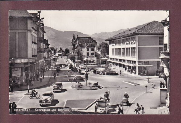 INTERLAKEN - Centralplatz - Bahnhofstrasse - 1961