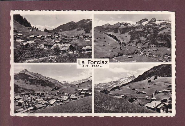 LA FORCLAZ - 4 images - 1958 // pli d'angle //