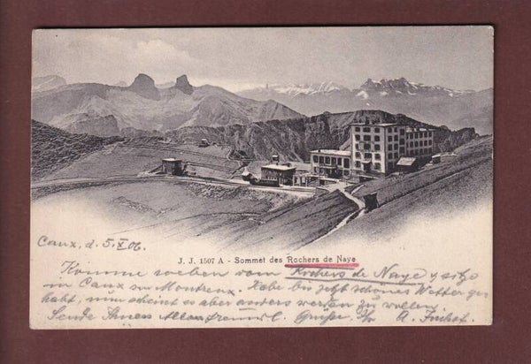 ROCHERS DE NAYE - Hôtel - Train - 1906
