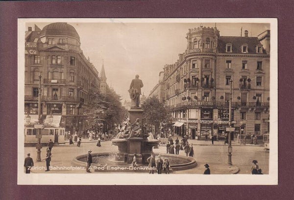 ZÜRICH - Bahnhofplatz - Tram - 1926