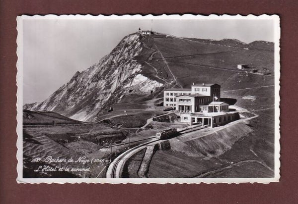 Sommet des ROCHERS DE NAYE - Hôtel - Train - 1953