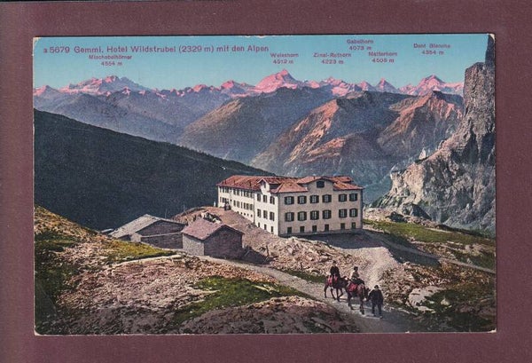 Gemmi - HOTEL WILDSTRUBEL - 1930 // Eckbug //