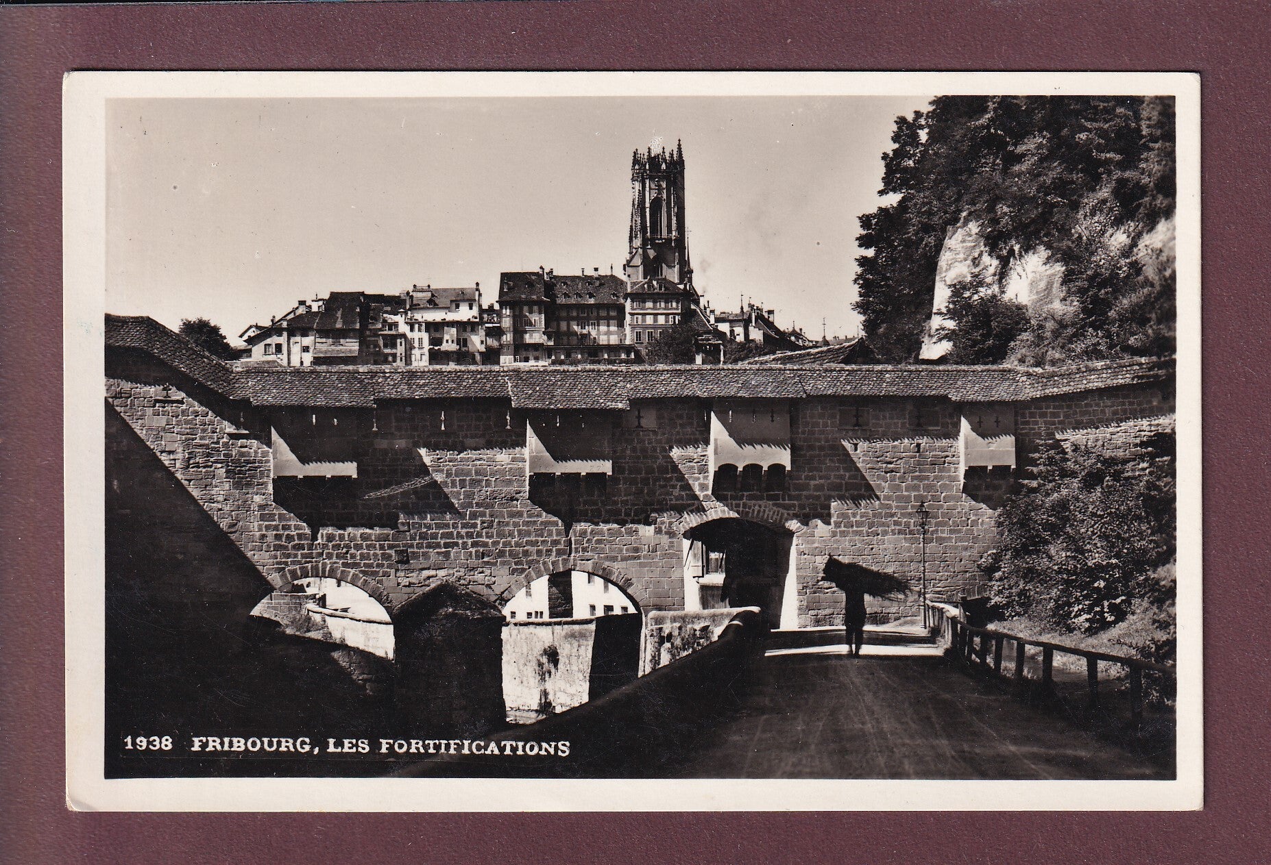 FRIBOURG - Les fortifications - 1937