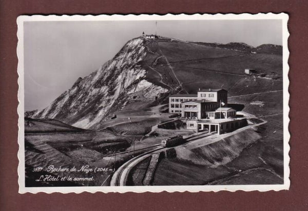 Sommet des ROCHERS DE NAYE - Hôtel - Train - 1953