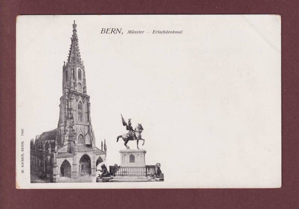 BERN - Münster - Erlachdenkmal