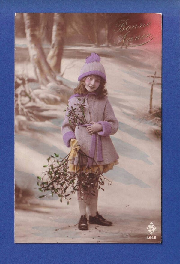 NOUVEL AN - Enfant - Gui - 1919