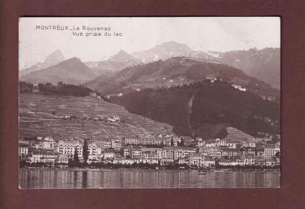 MONTREUX depuis le lac - 1913