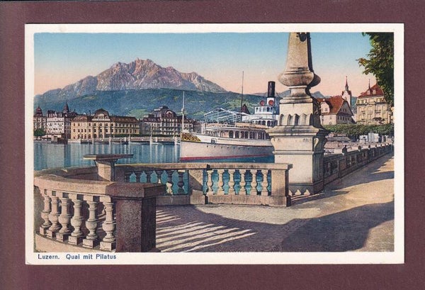 LUZERN - Quai - Schiff - Pilatus