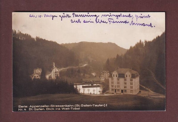 ST. GALLEN - Blick ins WATT-TOBEL - 1925