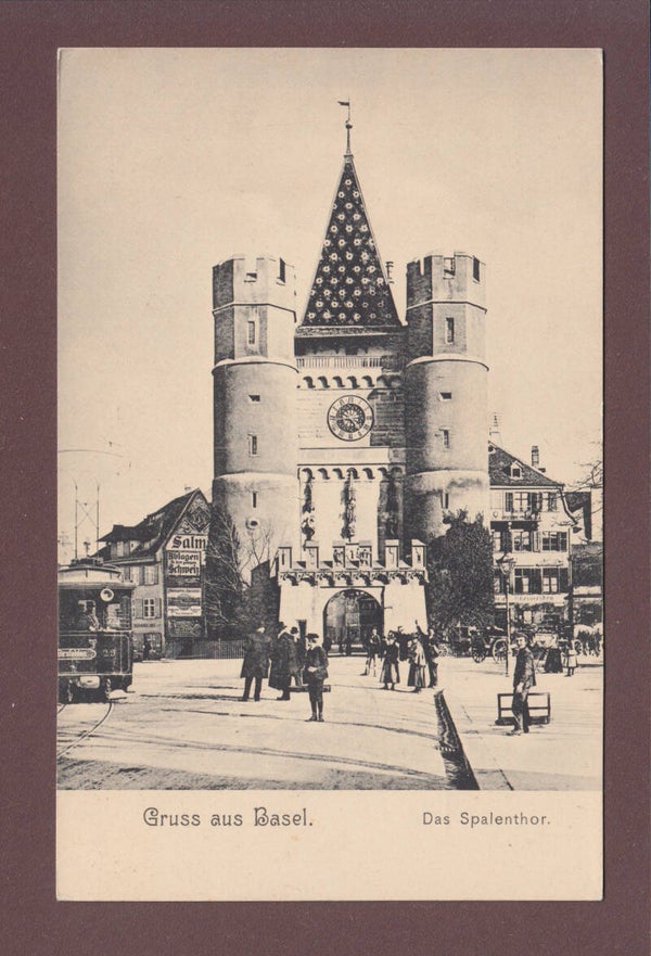 Gruss aus BASEL - Spalentor - Tram