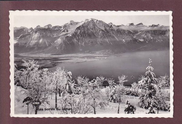 Bords du LEMAN sous la neige - 1953