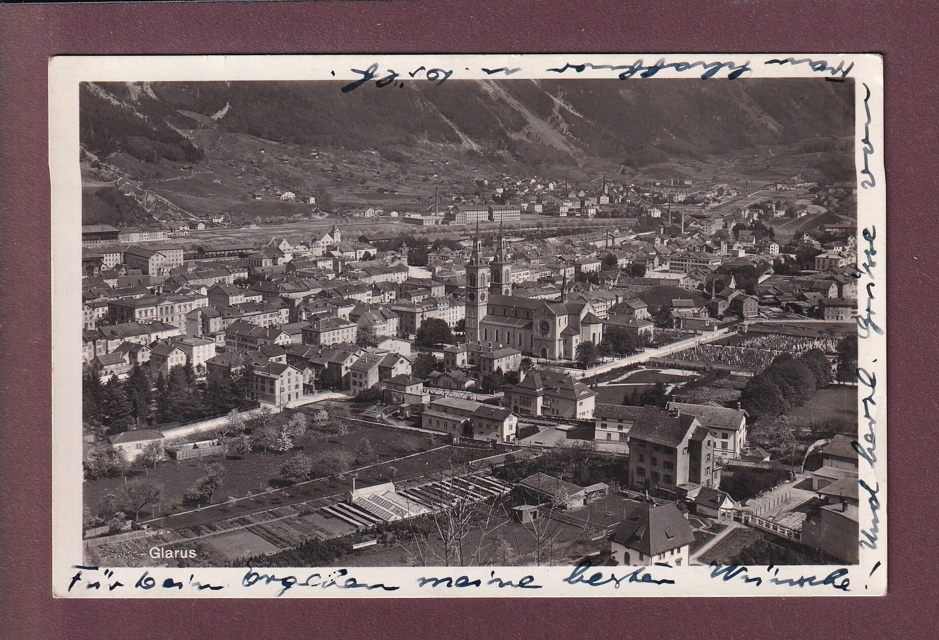 GLARUS - Teilansicht - 1938