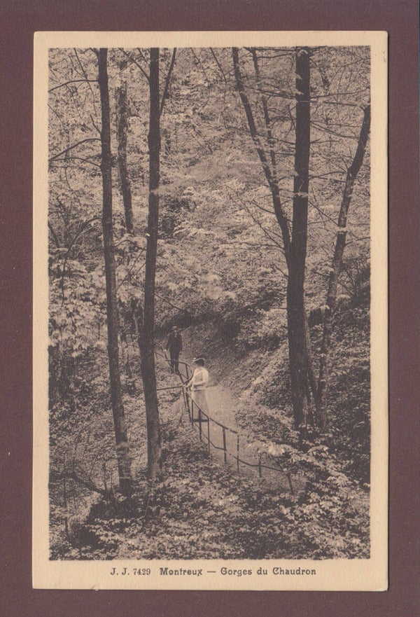 MONTREUX - Gorges du Chaudron - Promeneurs