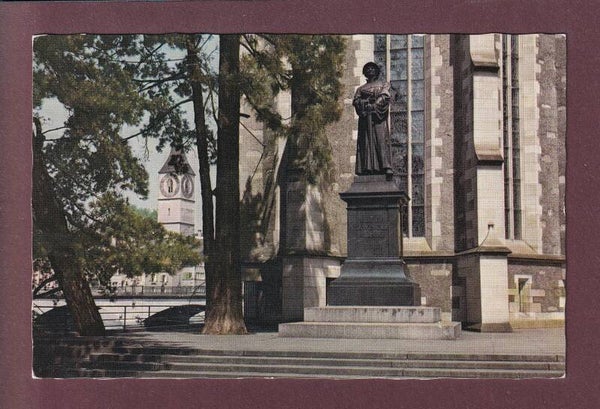 ZÜRICH - Wasserkirche - Zwinglidenkmal - 1959