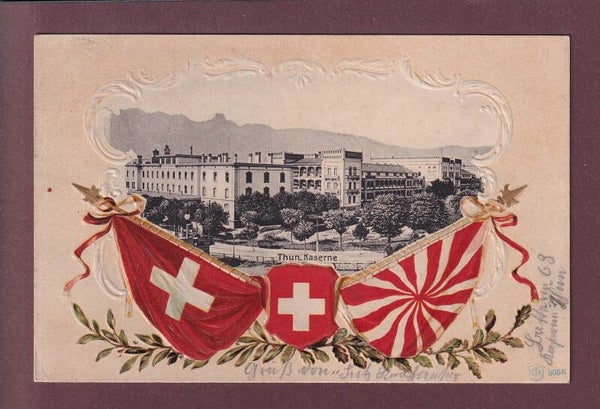 THUN - Kaserne - Präge - 1906 // kleiner Eckbug //