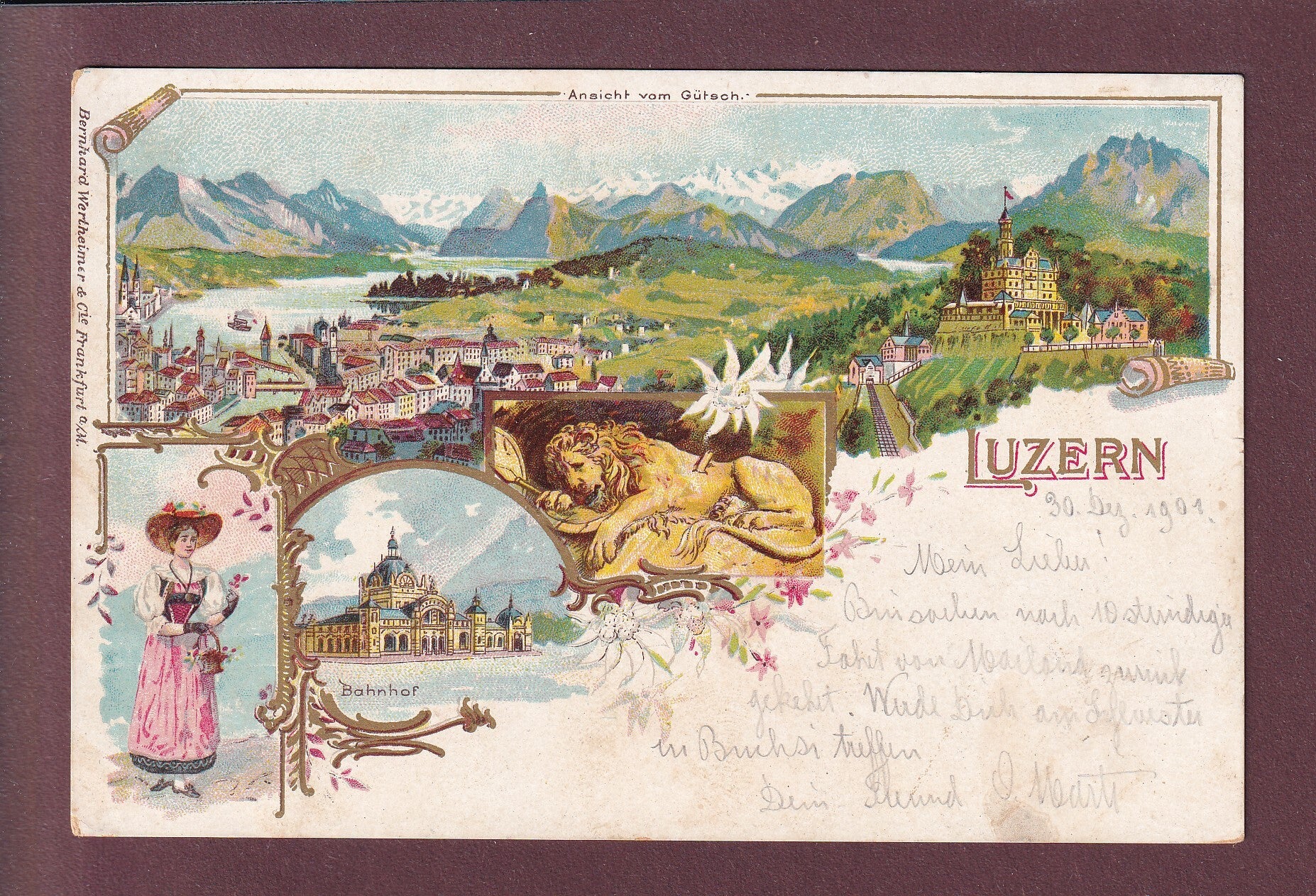 LUZERN - Litho - 1901