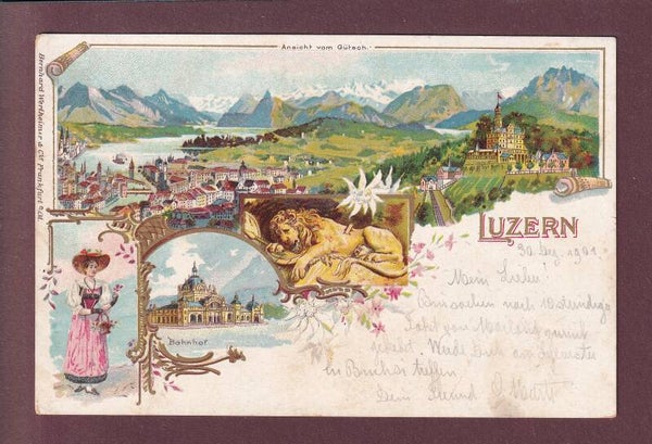 LUZERN - Litho - 1901