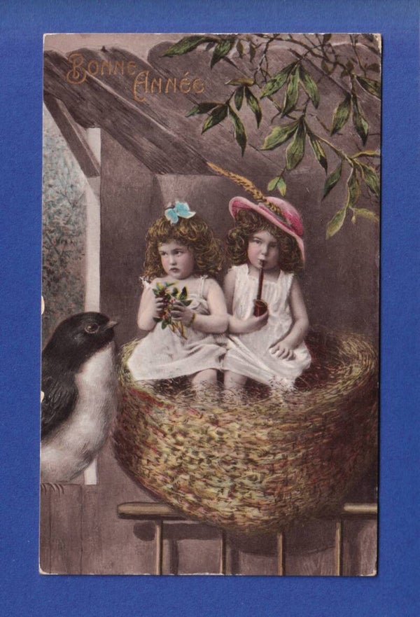 NOUVEL AN - Enfants - Nid - 1910