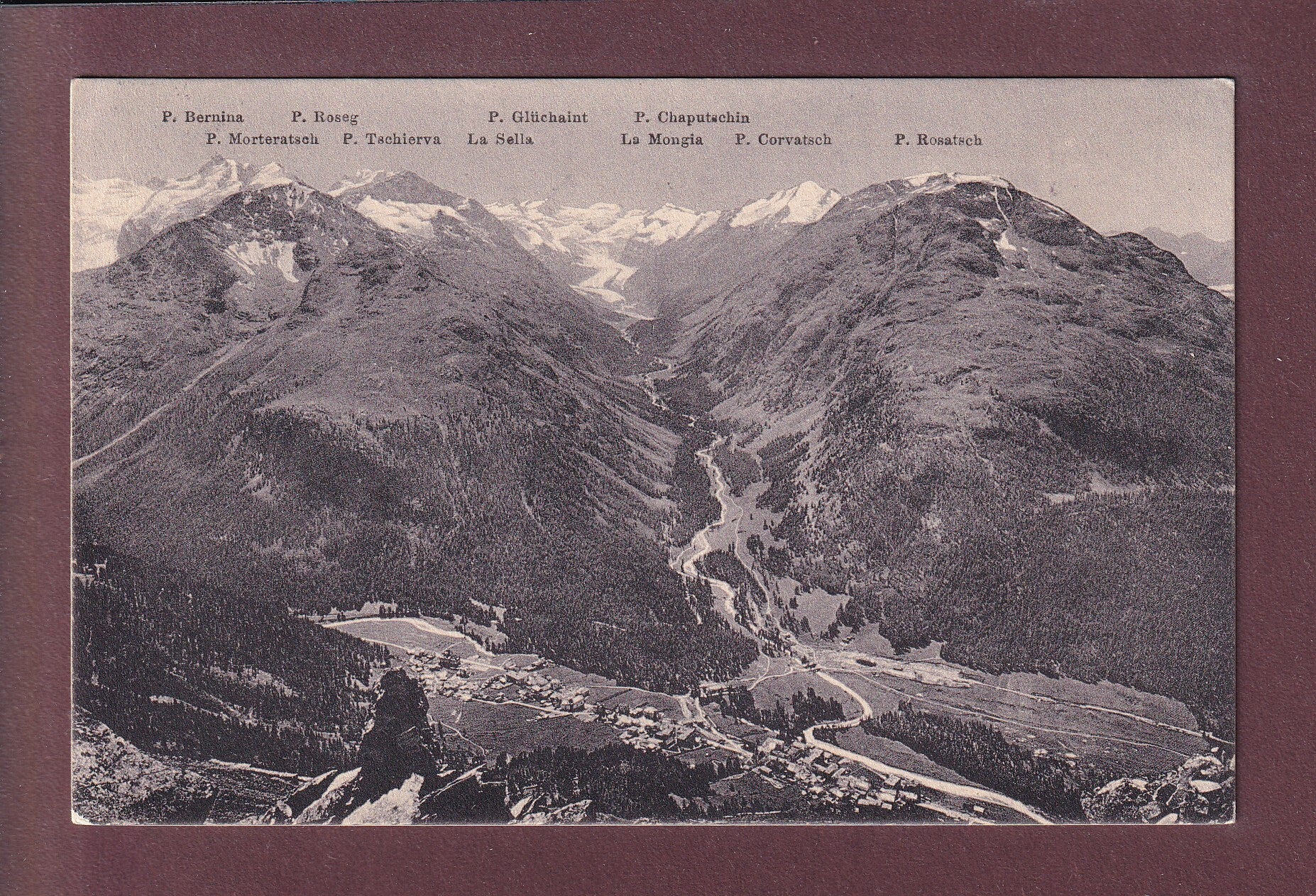 PONTRESINA - Panorama vom Obern Schafberg - 1913