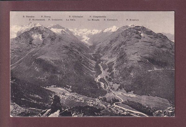 PONTRESINA - Panorama vom Obern Schafberg - 1913