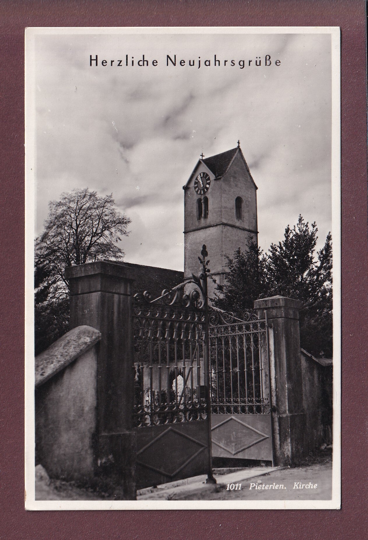 PIETERLEN - Kirche - Neujahr - 1945
