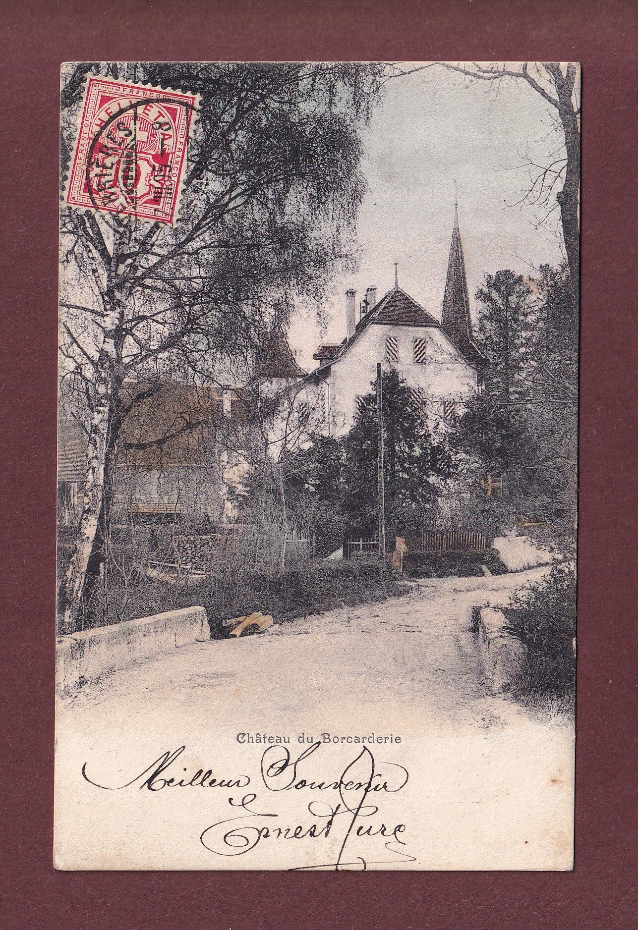 Valangin - Château du BORCARDERIE - 1905