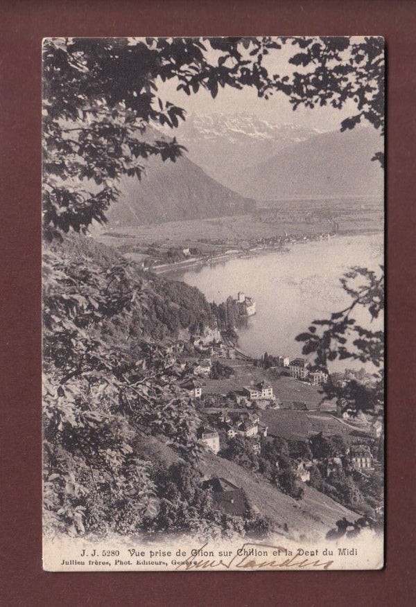 CHILLON vu de GLION - 1908