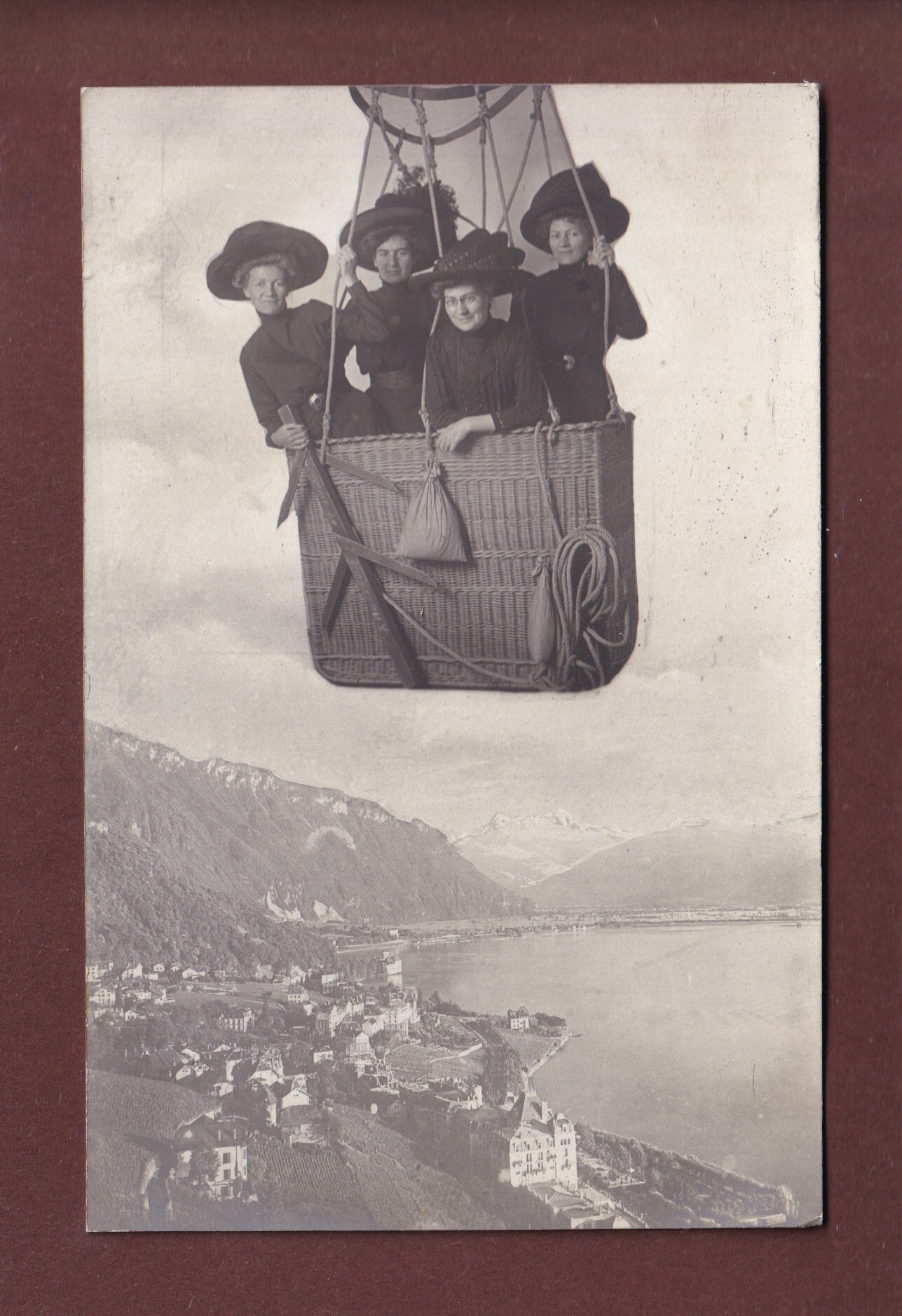 En ballon en-dessus de MONTREUX (chez le photographe)