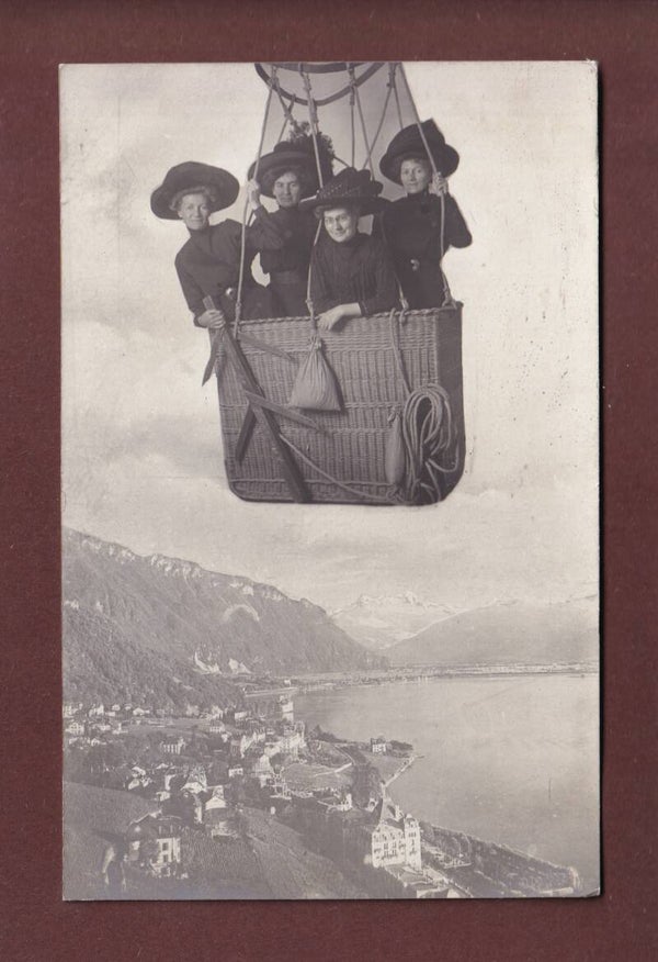 En ballon en-dessus de MONTREUX (chez le photographe)